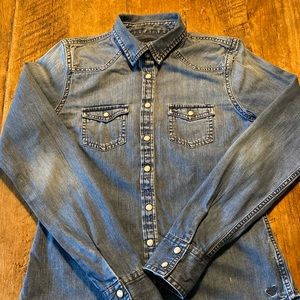 American Eagle Outfitters Denim Western Top Size XS/ TP